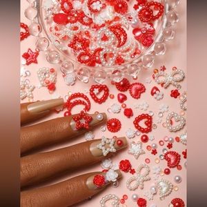 Variety Pack Roses, Bows, Pearls, Stars, Moons, Flowers, Sparkles Nail Accessory